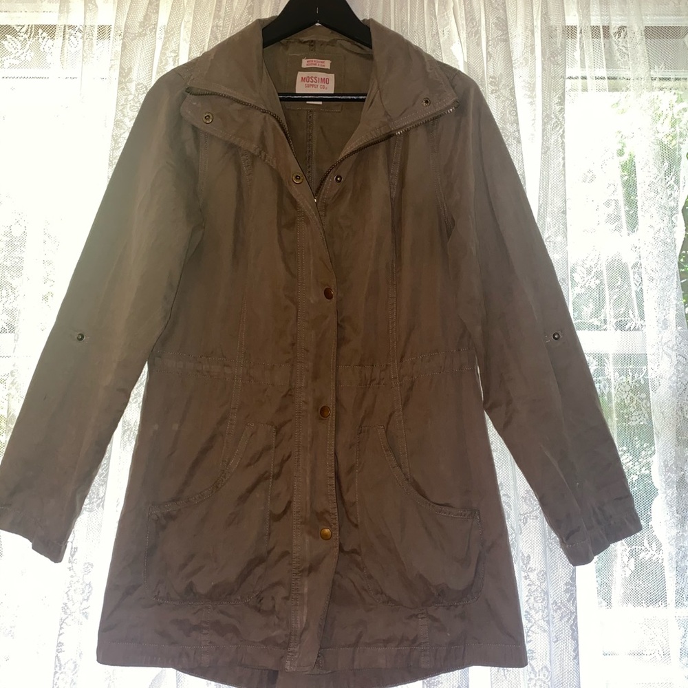 Mossimo Army Jacket - Water Resistant with Removable Hood